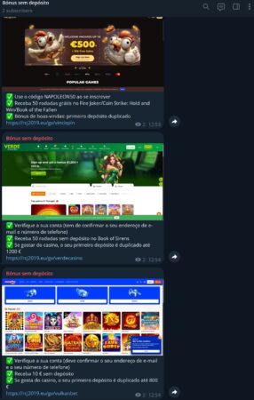 Bónus sem depósito
